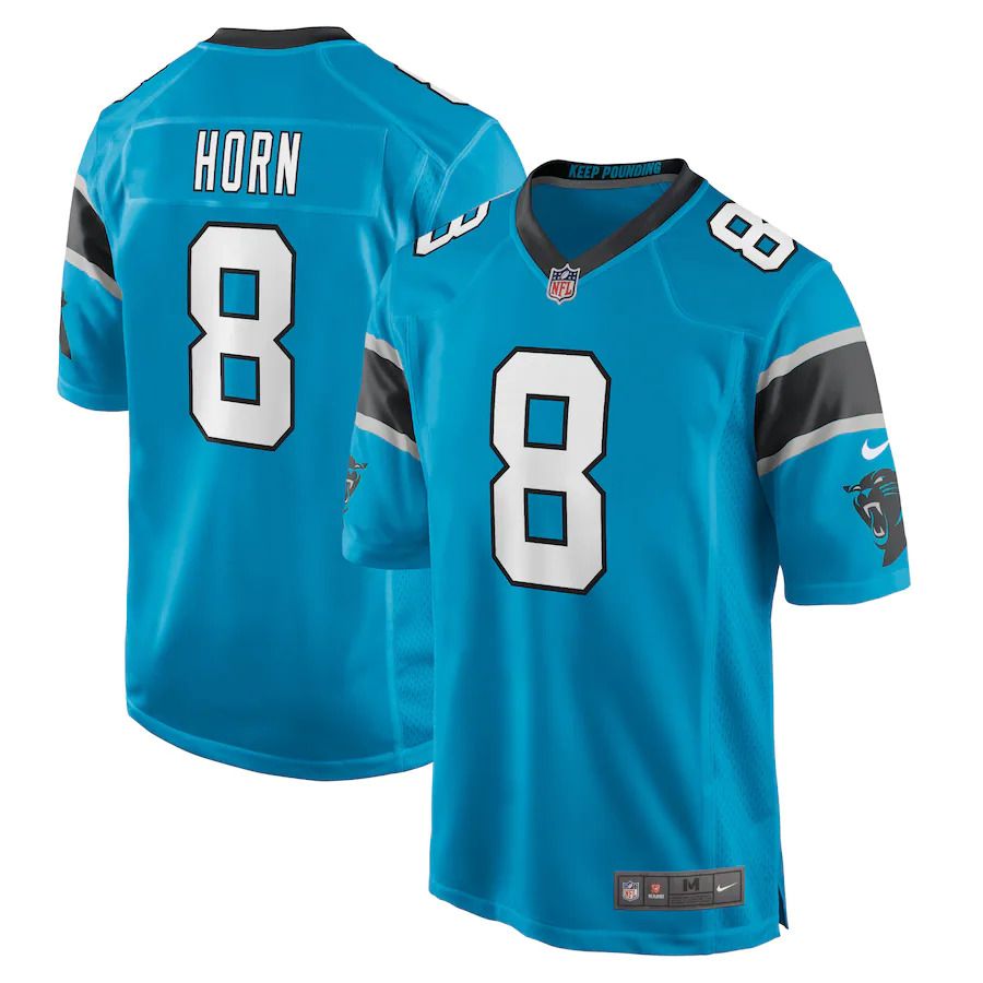 Men Carolina Panthers #8 Jaycee Horn Nike Blue Game Player NFL Jersey->carolina panthers->NFL Jersey